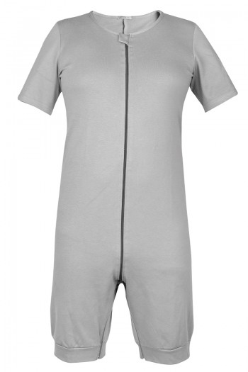 CONRAD MEN'S JUMPSUIT WITH SHORT SLEEVES AND LEGS WITH A FRONT ZIPPER AND TWO ZIPPERS IN THE CROTCH